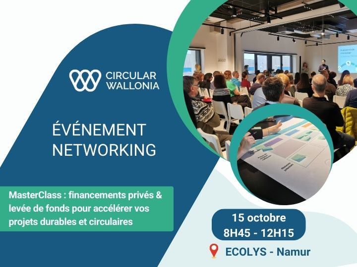 Participez à la MasterClass : financements privés & levée de fonds pour accélérer vos projets durables et circulaires