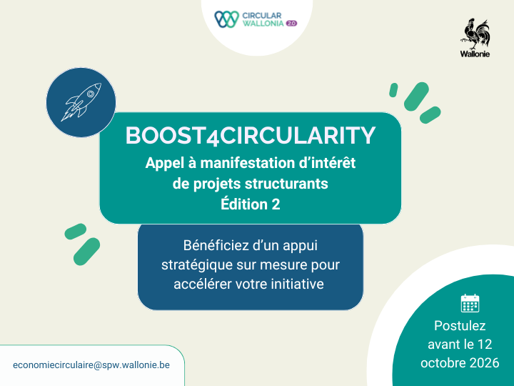 Boost4Circularity - édition 2 : faites passer votre projet circulaire à la vitesse supérieure