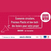 Affiche Économie circulaire, low-tech, Precious Plastic : des leviers pour votre projet