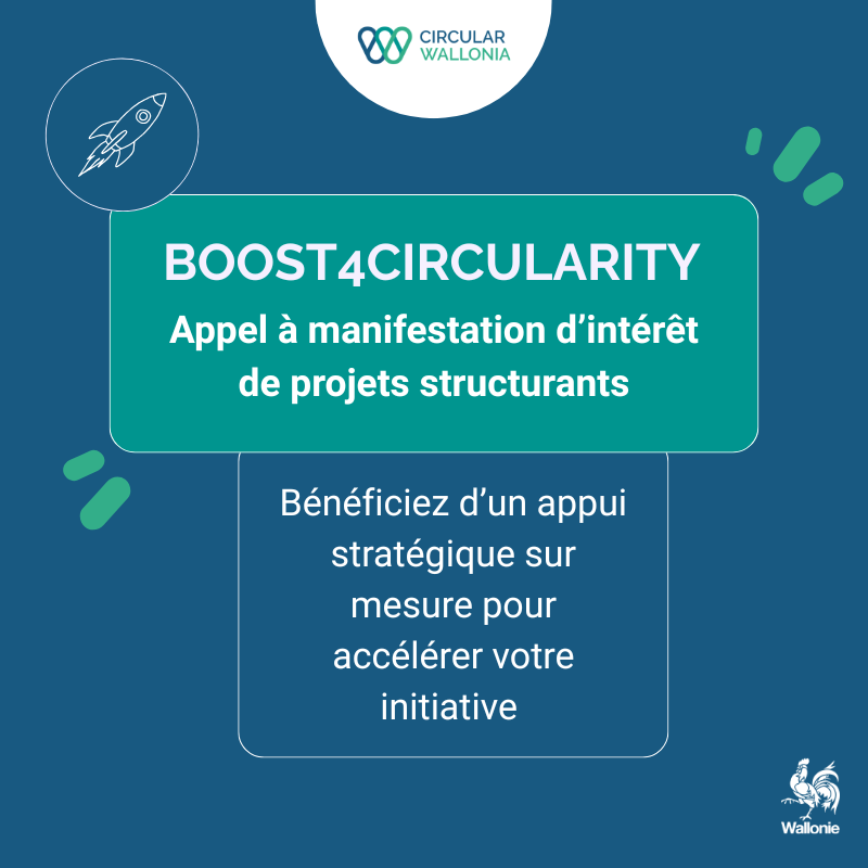Affiche Webinaire d'info - Boost4Circularity : accélérez vos projets industriels circulaires 