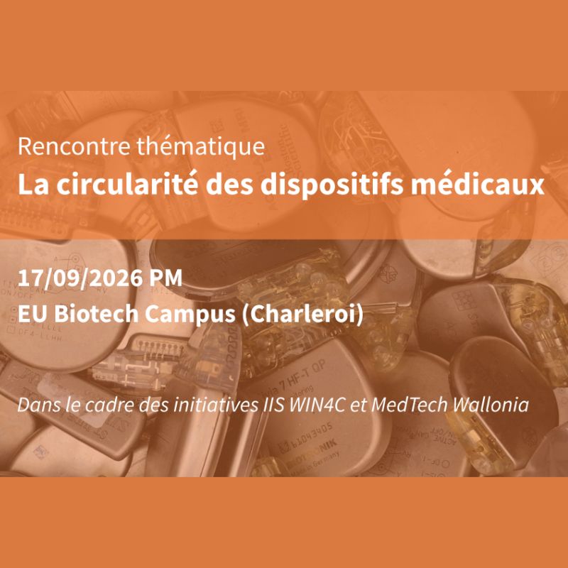 Affiche La circularité des dispositifs médicaux
