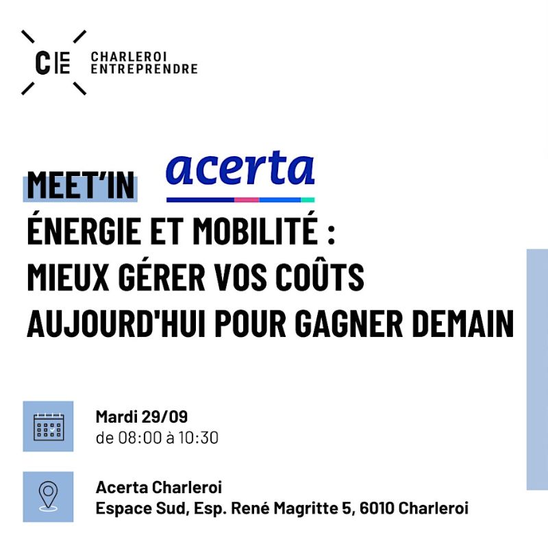 Affiche Énergie et mobilité : mieux gérer vos coûts aujourd'hui pour gagner demain