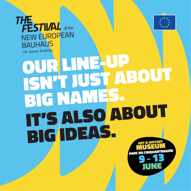 Affiche The festival of the New European Bauhaus
