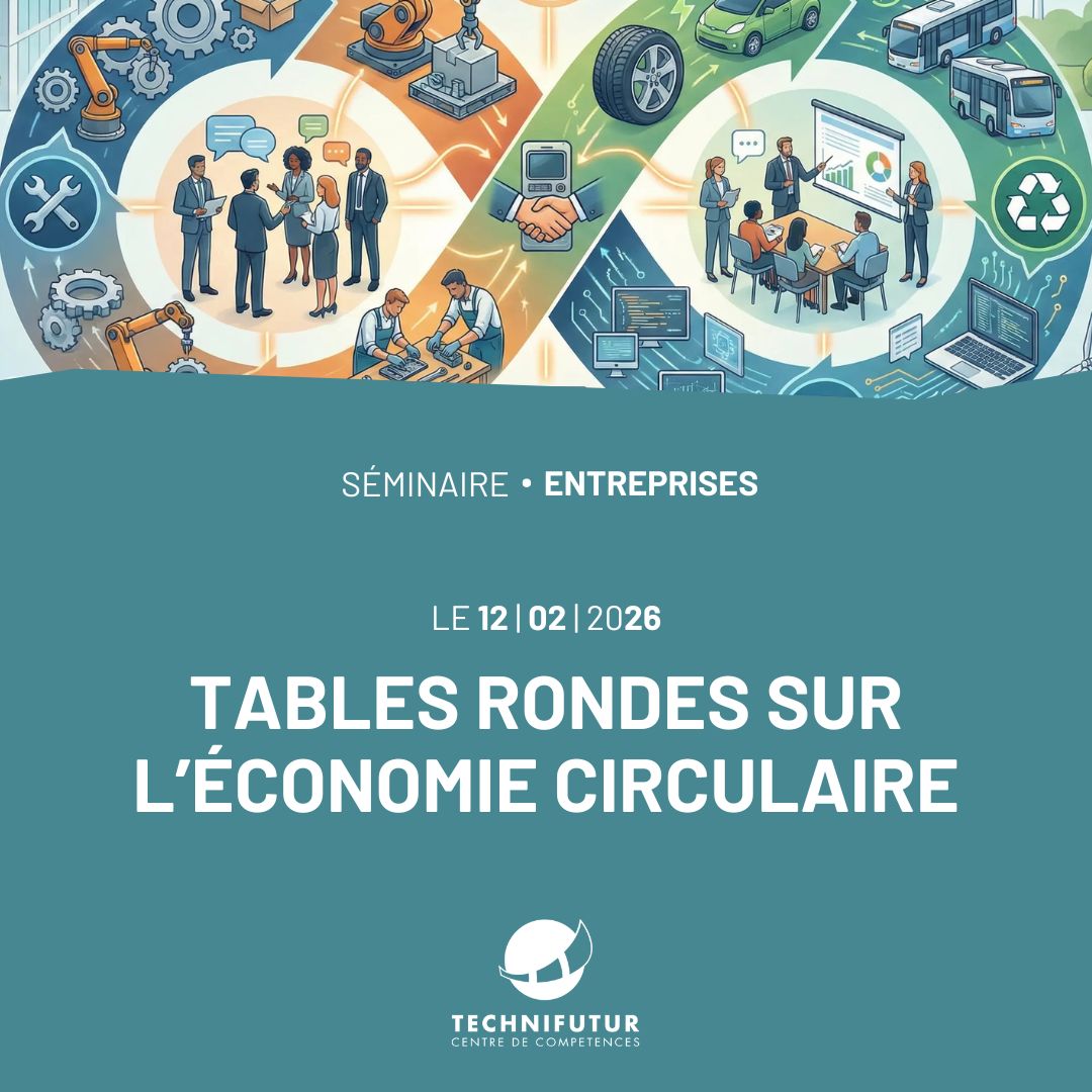 Affiche Tables rondes sur l'économie circulaire
