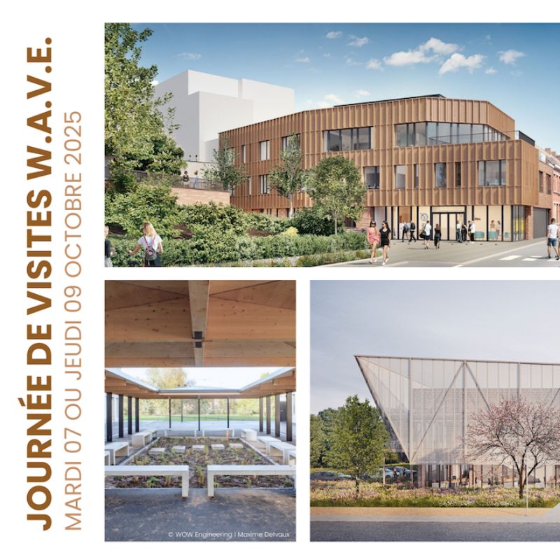 Affiche Journées de visites techniques - projets de construction durable et circulaire