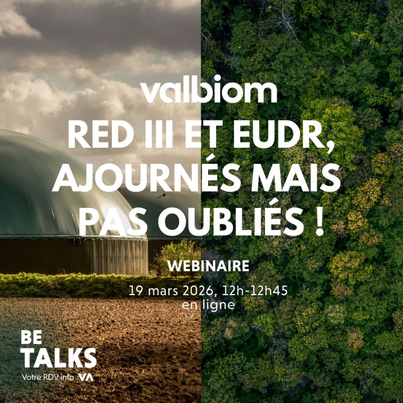 Affiche Webinaire : RED III et EUDR, ajournés mais pas oubliés !