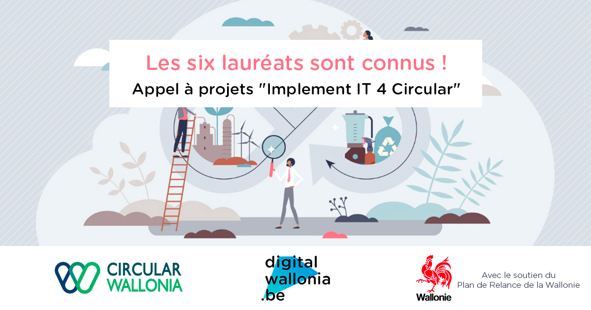 6 projets retenus pour l’application de technologies numériques à l’économie circulaire