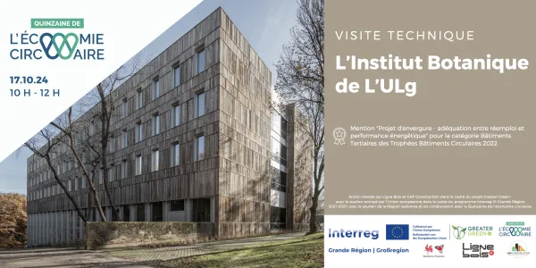 Rénovation énergétique et patrimoniale de l’Institut de Botanique de l’ULiège : un projet de réemploi à grande échelle