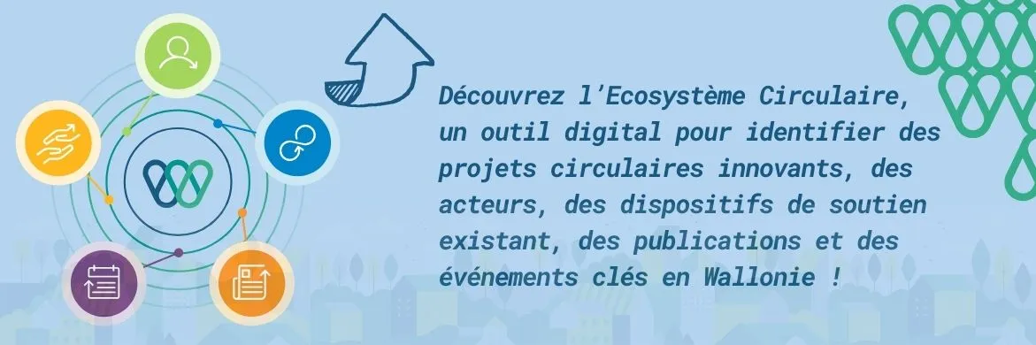 écosystème circulaire, un outil digital centralisant les initiatives circulaires en Wallonie